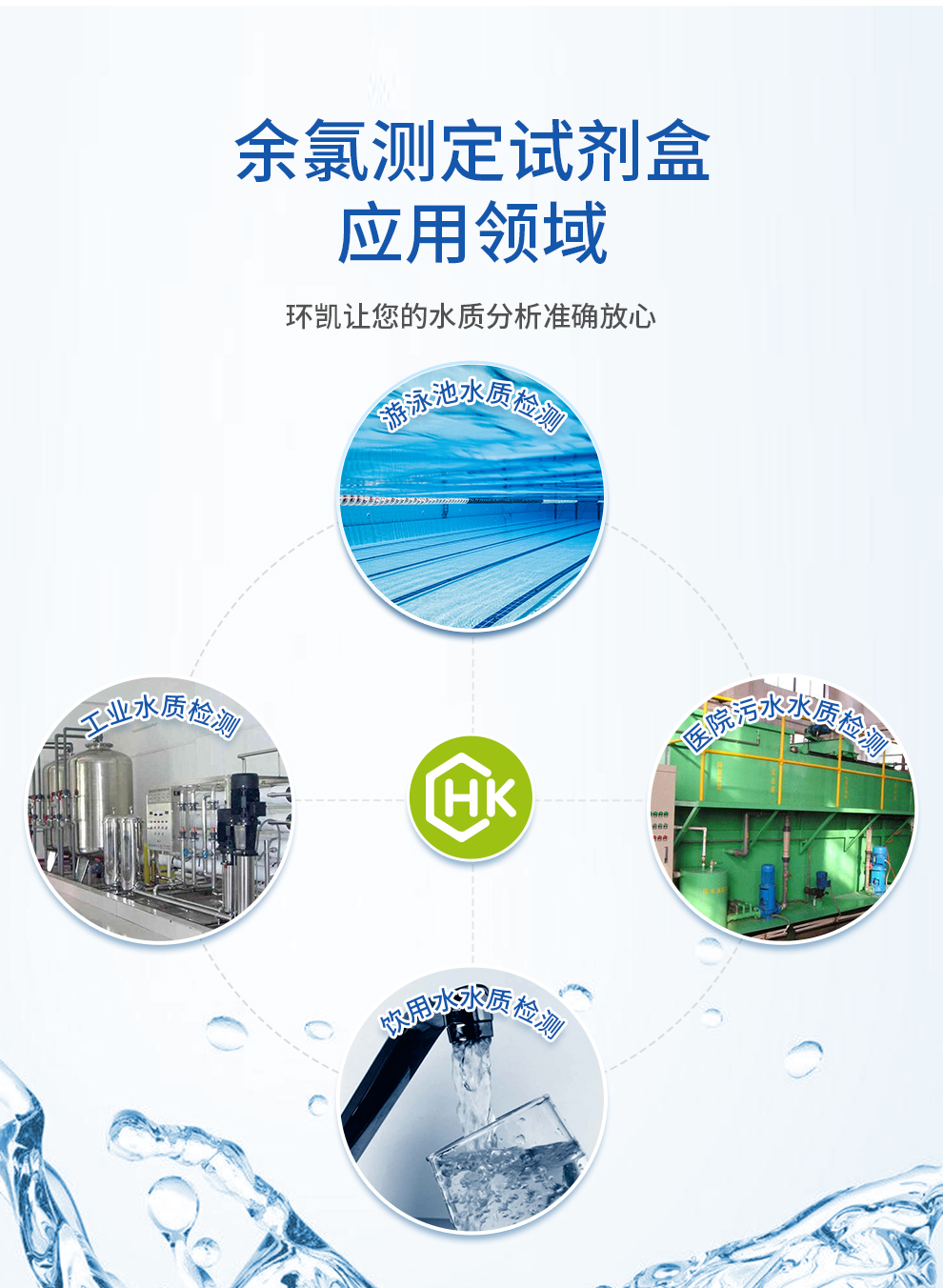 余氯測定試劑 0.05-1.0mg/L應用領域