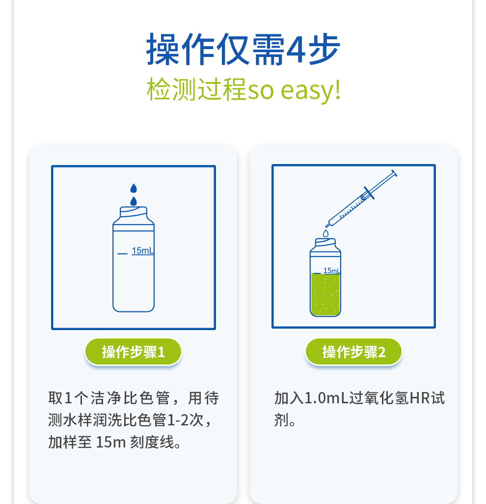 過(guò)氧化氫測(cè)定試劑盒 1-40mg/L操作步驟 過(guò)氧化氫測(cè)定試劑盒 1-40mg/L操作步驟